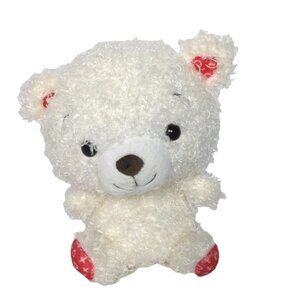 Hallmark Cuddles To Share White Valentine's Day White Bear Stuffed Animal 7.5"